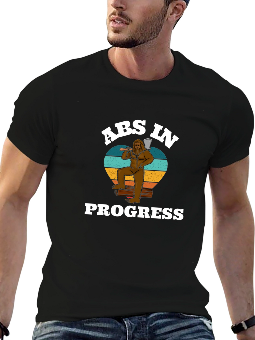 Abs in Progress Bigfoot Graphic Tee