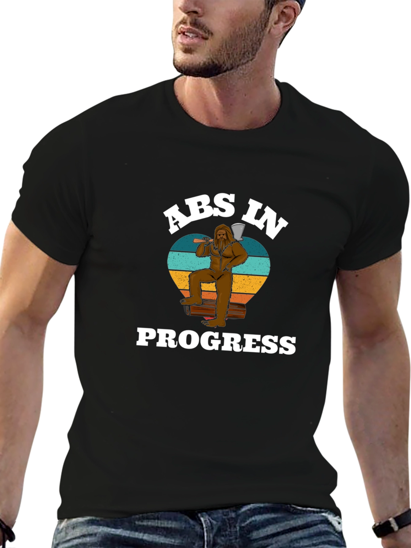 Abs in Progress Bigfoot Graphic Tee