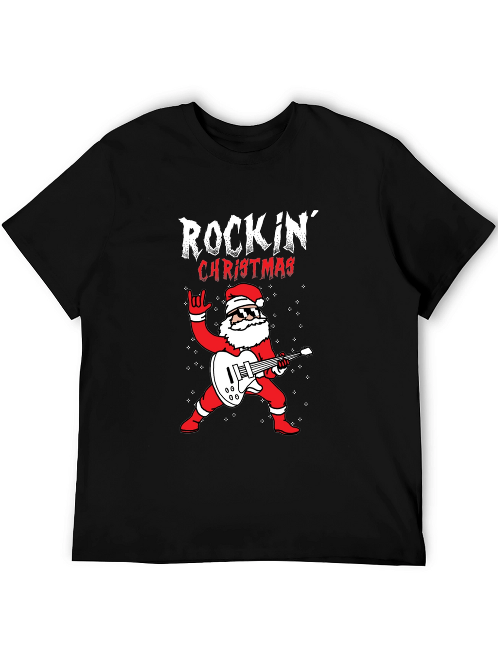 Rockin Christmas Santa T-Shirt