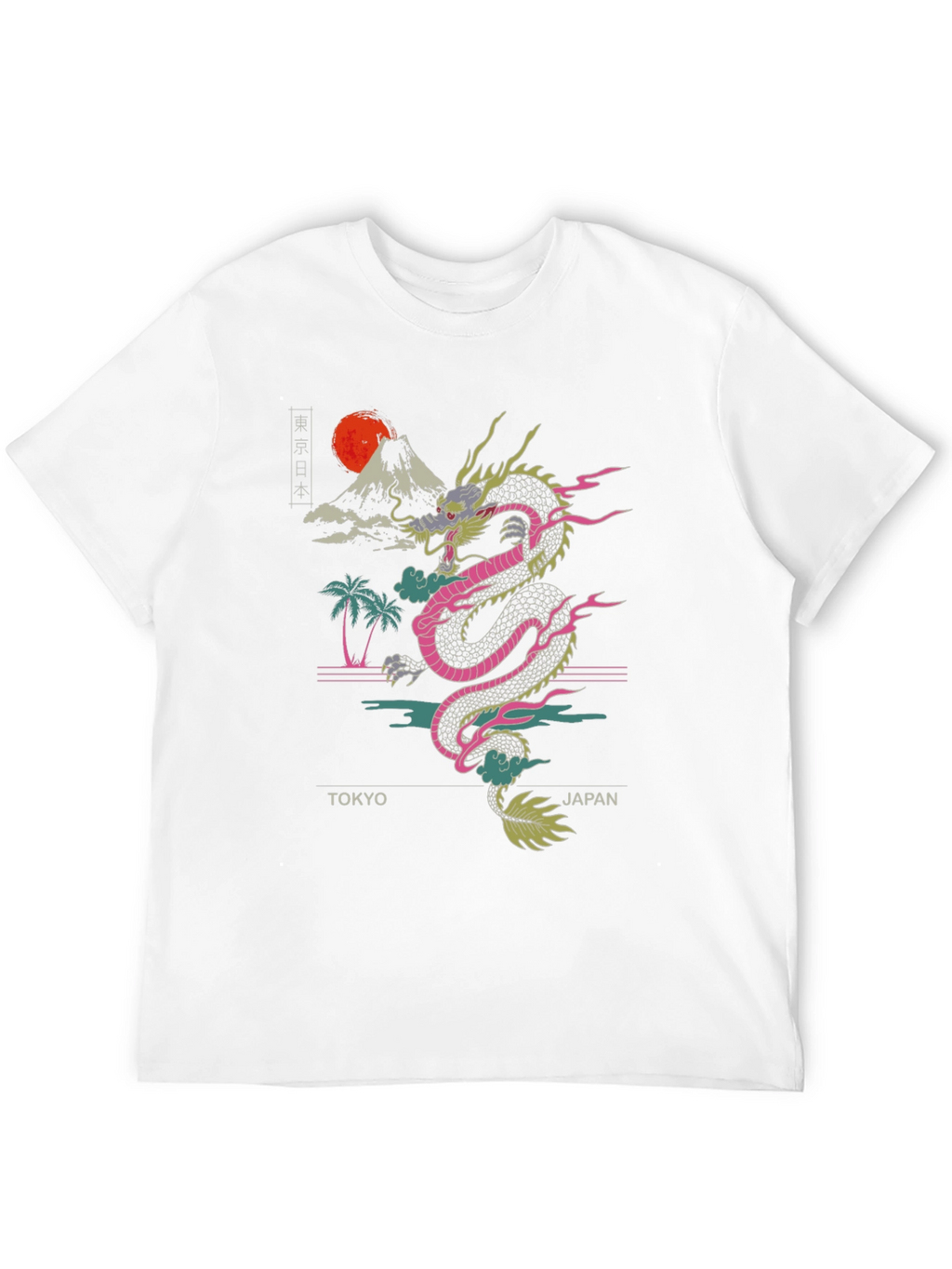 Tokyo Japan Dragon Graphic Tee