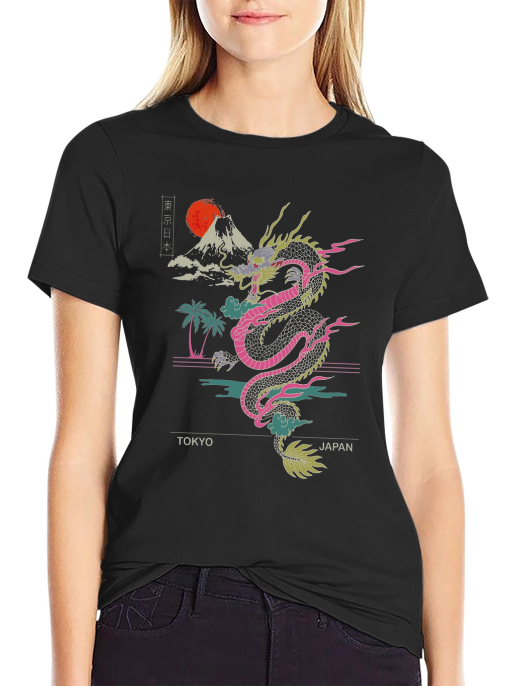 Tokyo Japan Dragon Graphic Tee