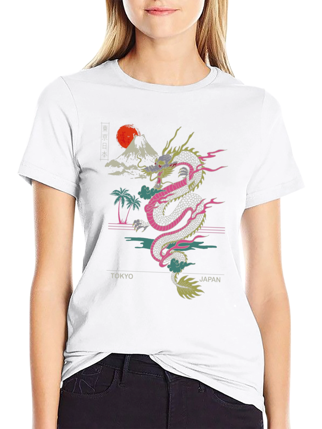 Tokyo Japan Dragon Graphic Tee