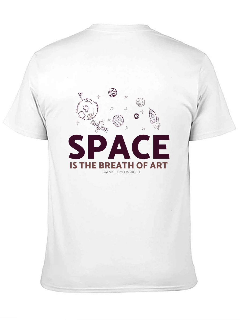 Space is the Breath of Art Black T-Shirt