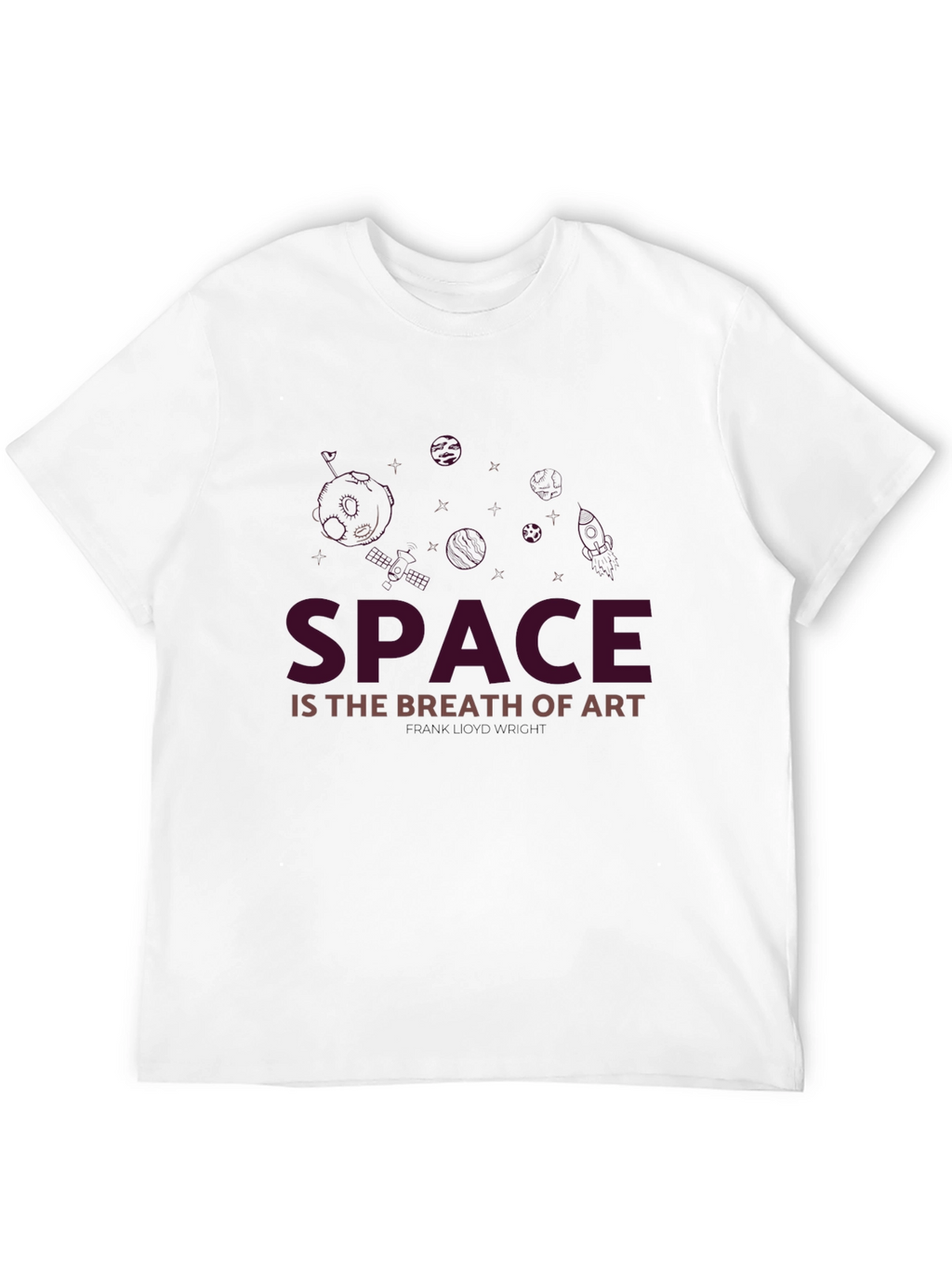 Space is the Breath of Art Black T-Shirt