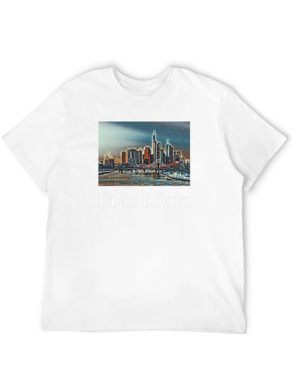 Frankfurt Cityscape Graphic T-Shirt