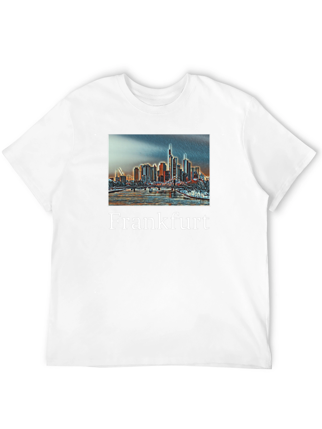 Frankfurt Cityscape Graphic T-Shirt
