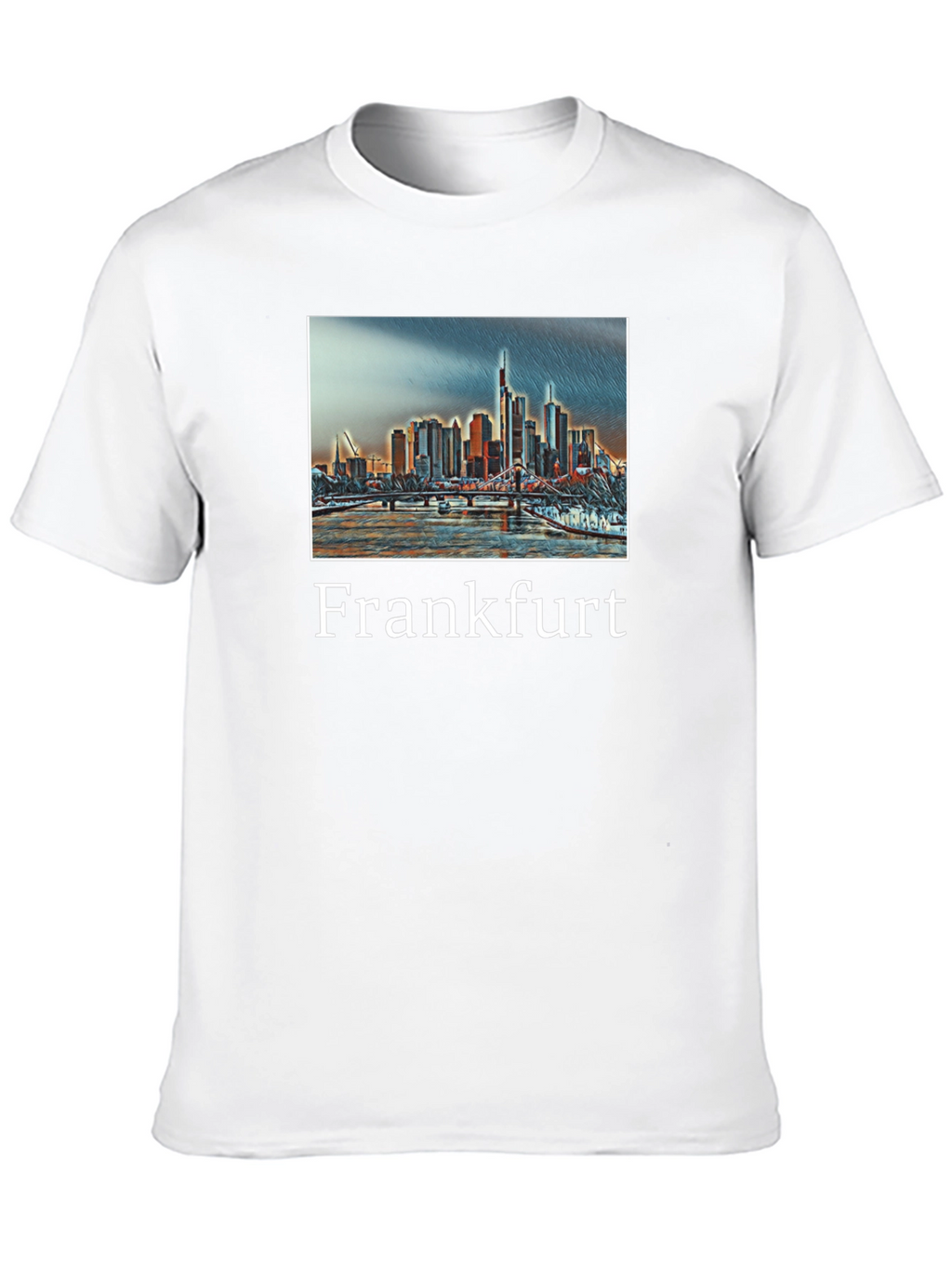 Frankfurt Cityscape Graphic T-Shirt