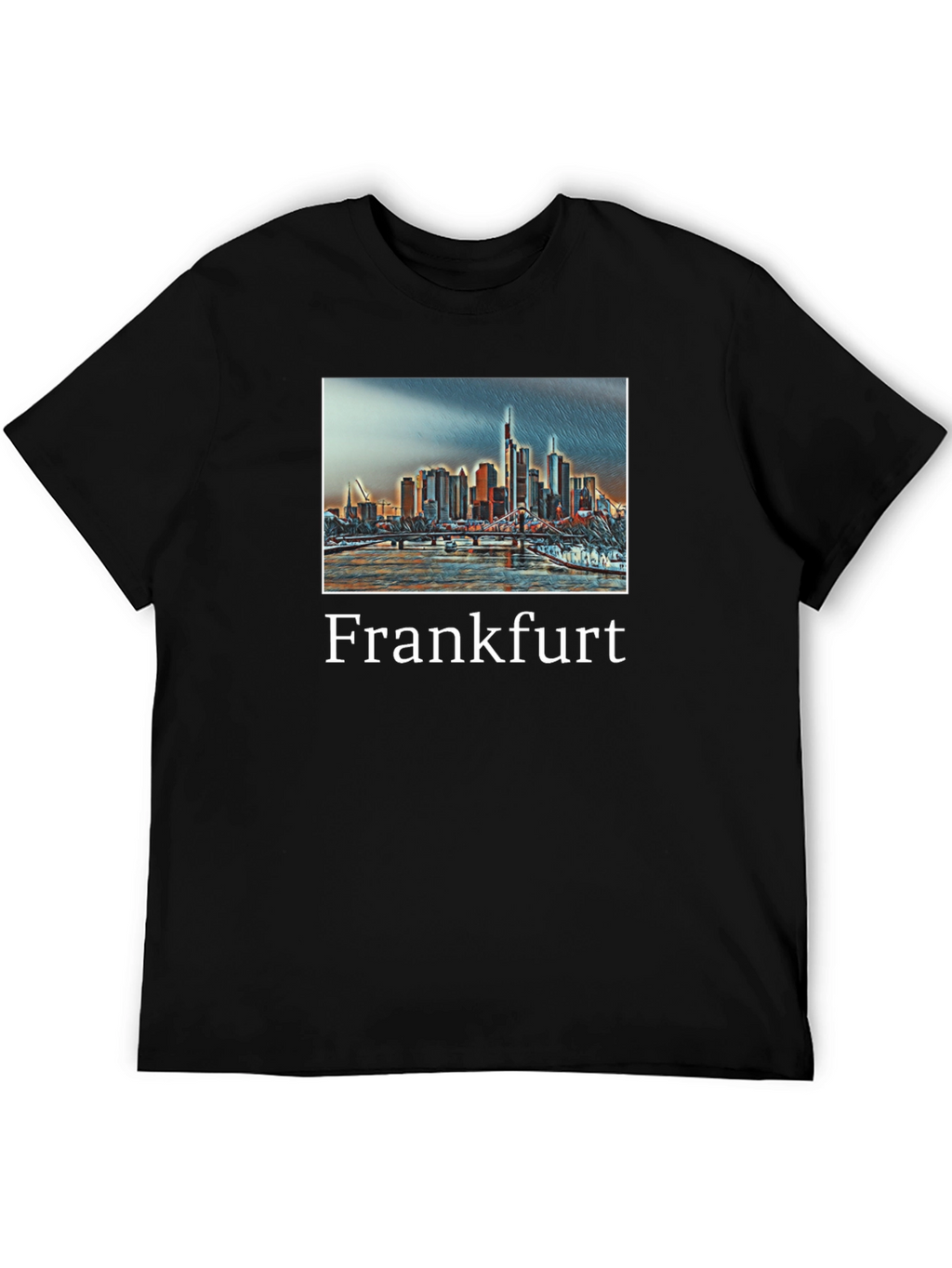 Frankfurt Cityscape Graphic T-Shirt