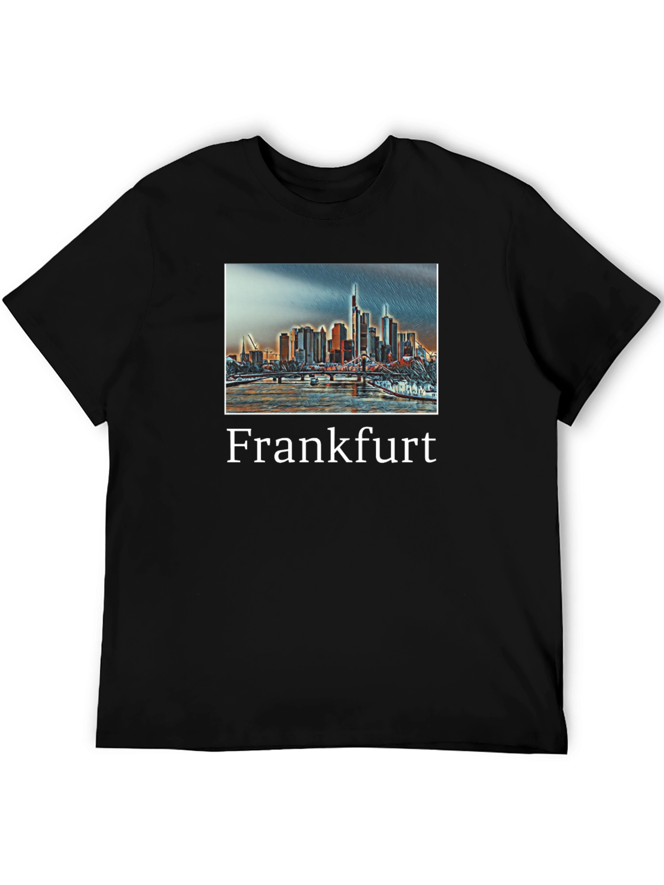 Frankfurt Cityscape Graphic T-Shirt