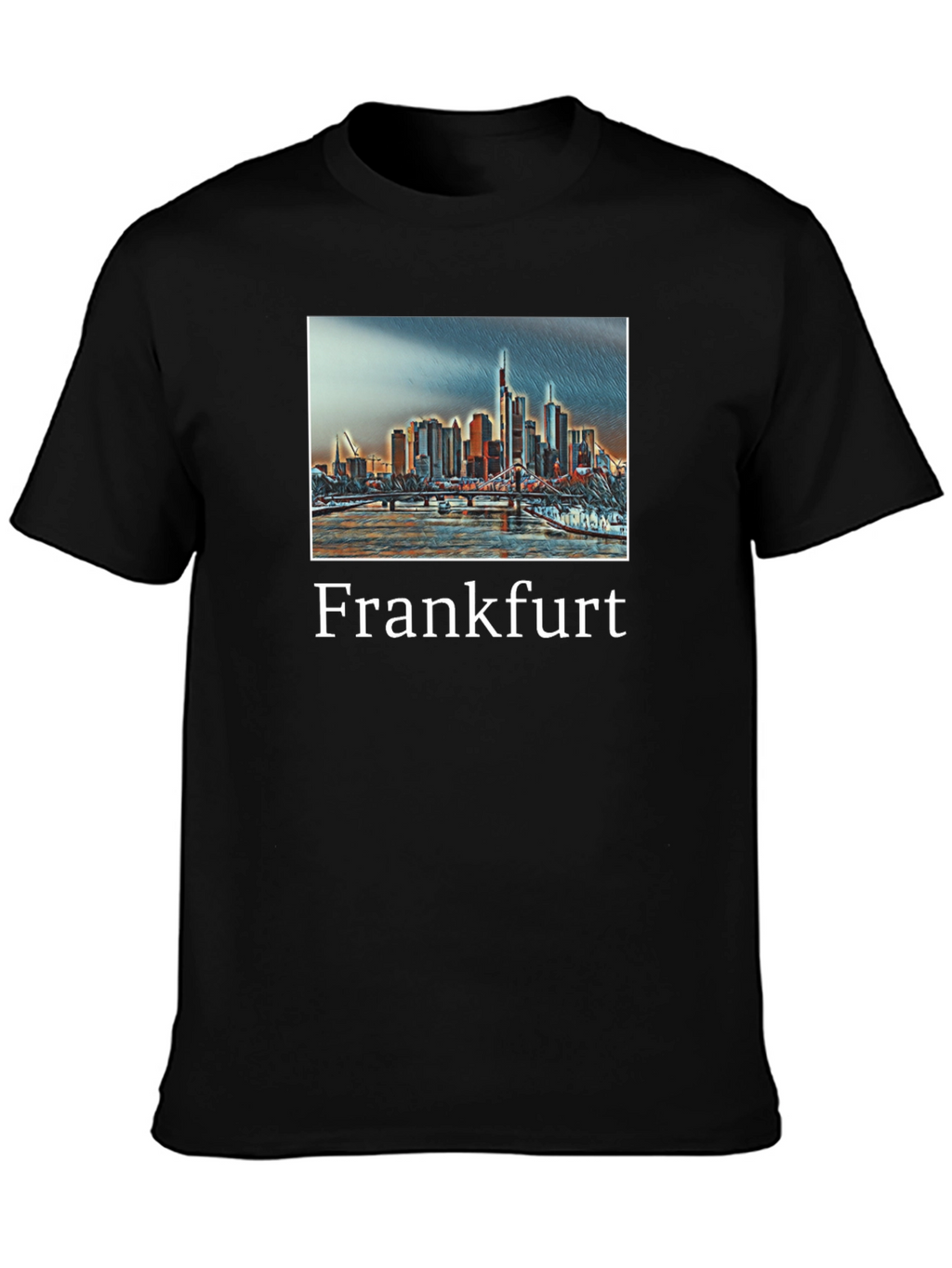 Frankfurt Cityscape Graphic T-Shirt