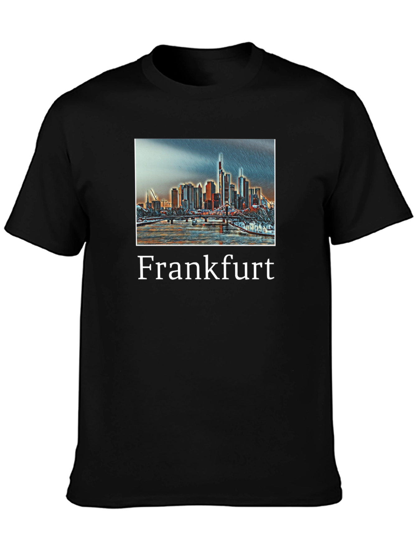 Frankfurt Cityscape Graphic T-Shirt