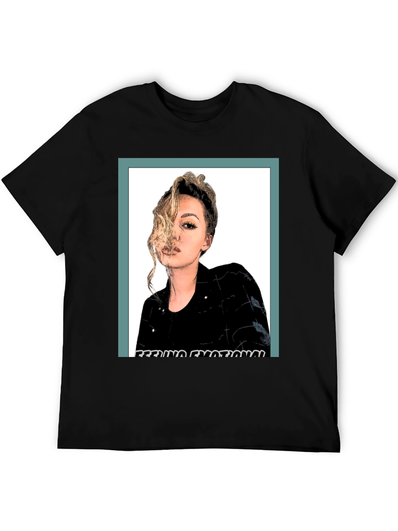 Feeling Emotional Graphic Tee - Black