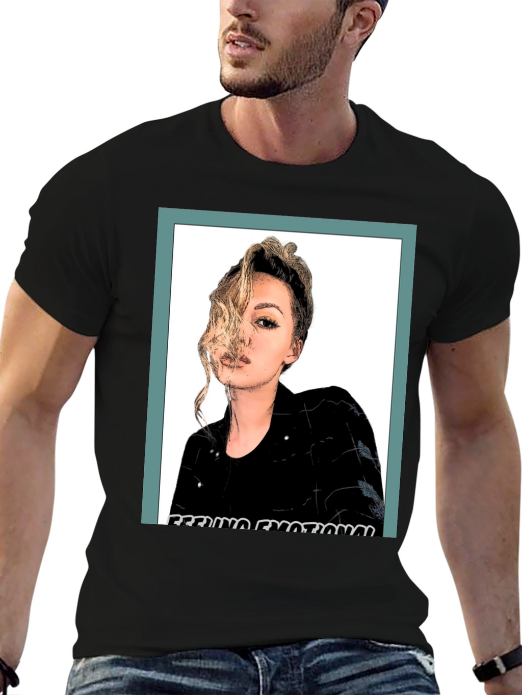 Feeling Emotional Graphic Tee - Black