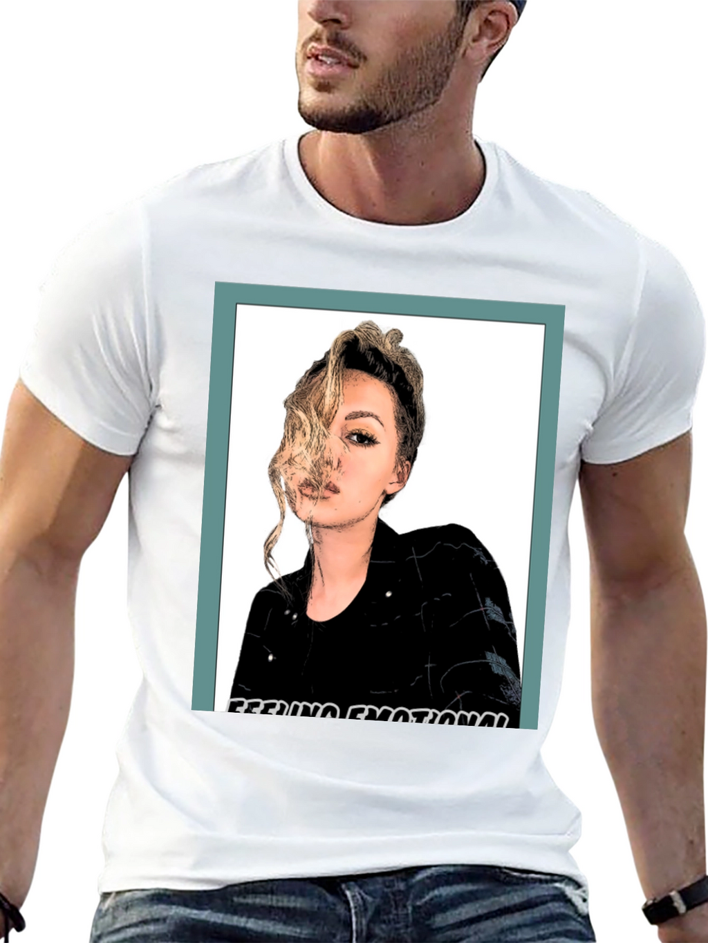 Feeling Emotional Graphic Tee - Black