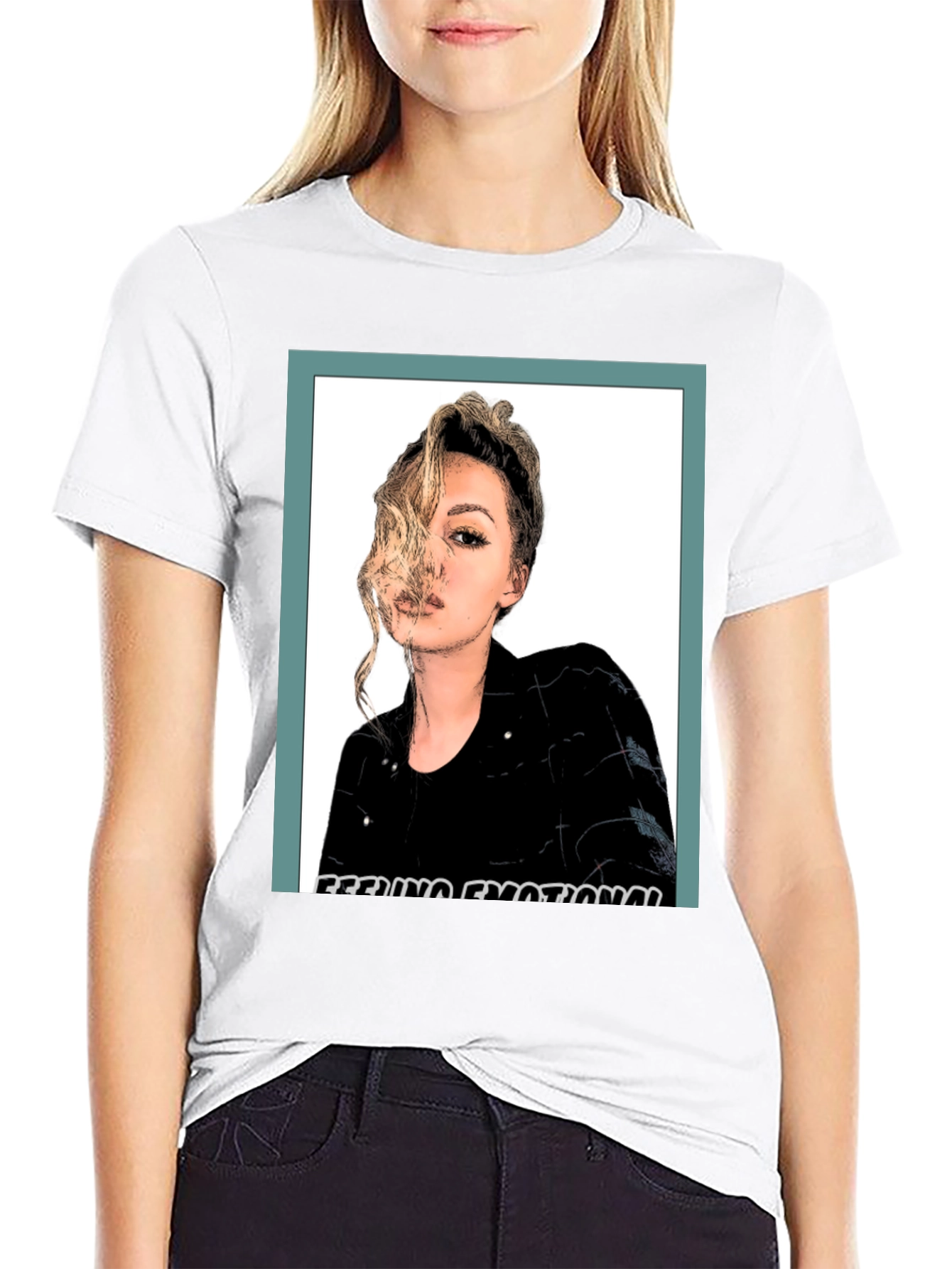 Feeling Emotional Graphic Tee - Black