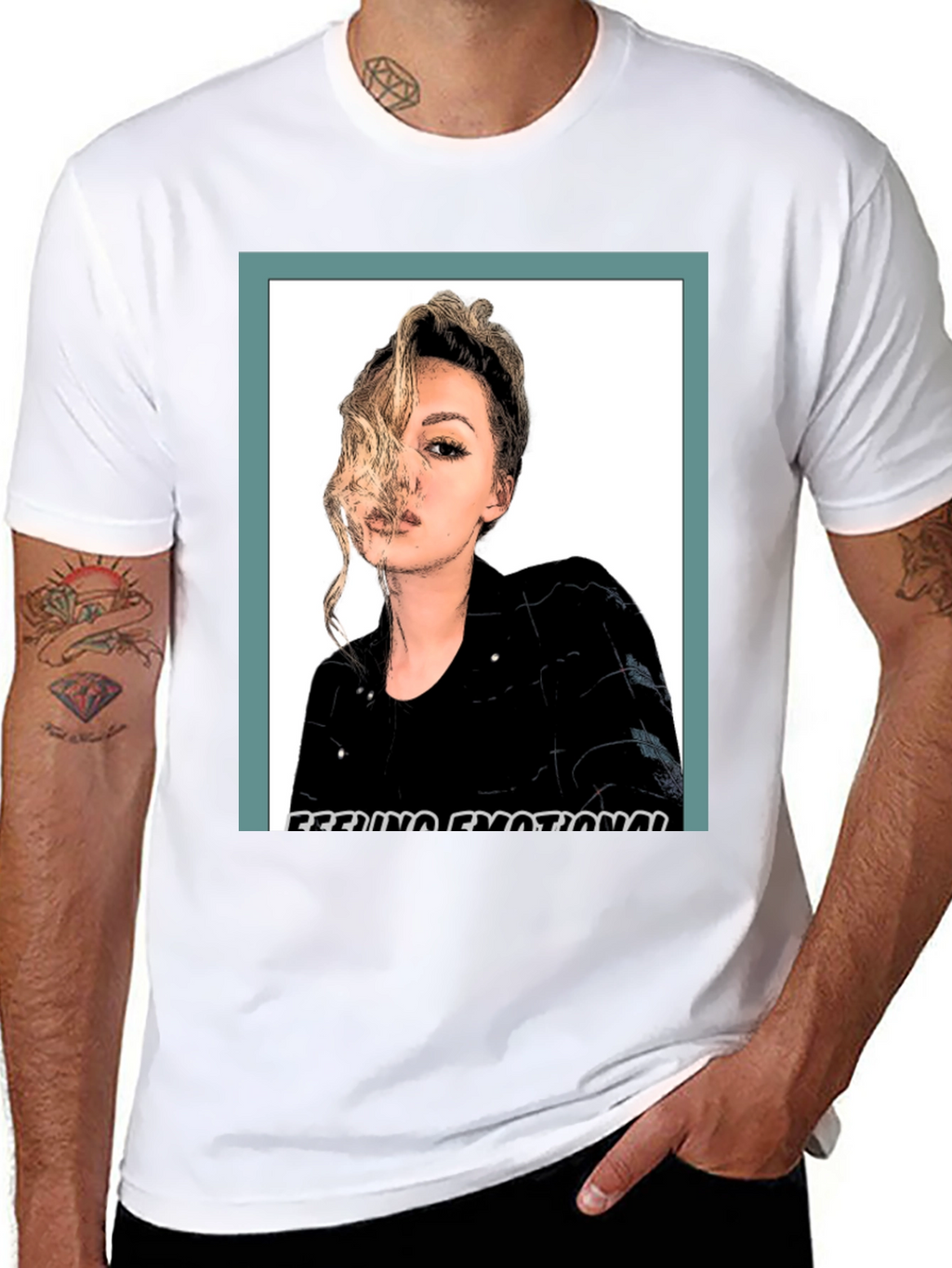 Feeling Emotional Graphic Tee - Black