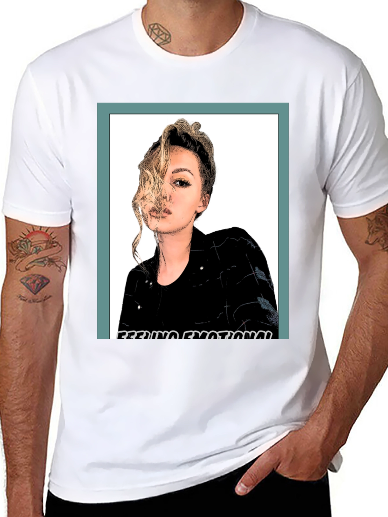 Feeling Emotional Graphic Tee - Black