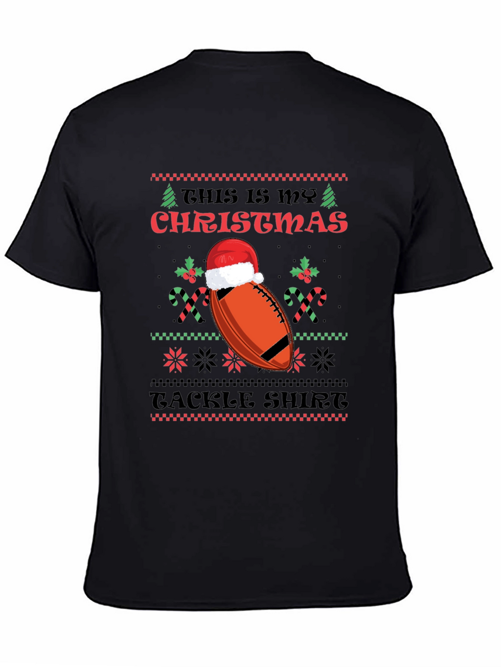 Funny Christmas Football Tackle Shirt