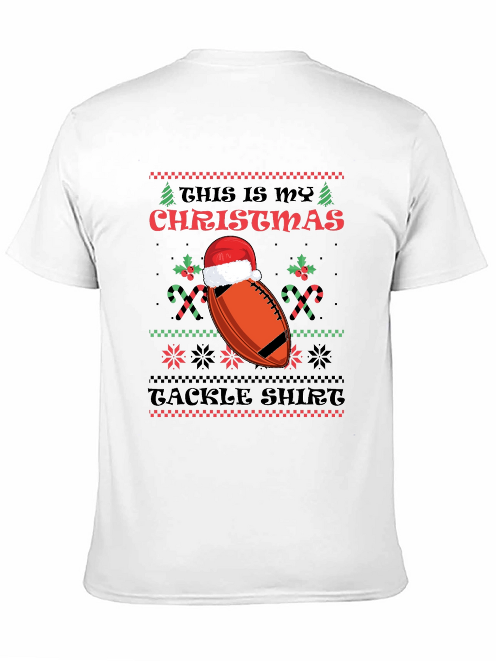 Funny Christmas Football Tackle Shirt