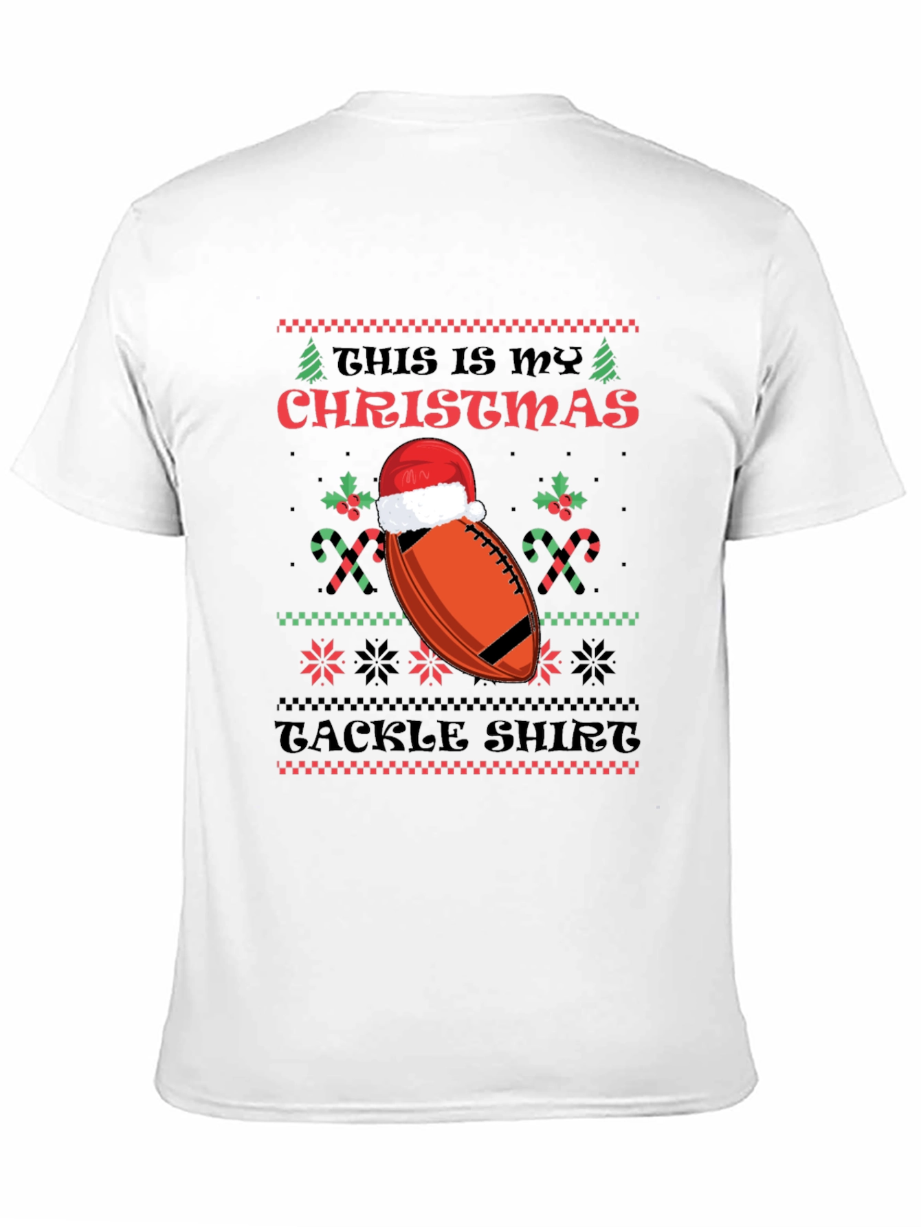 Funny Christmas Football Tackle Shirt