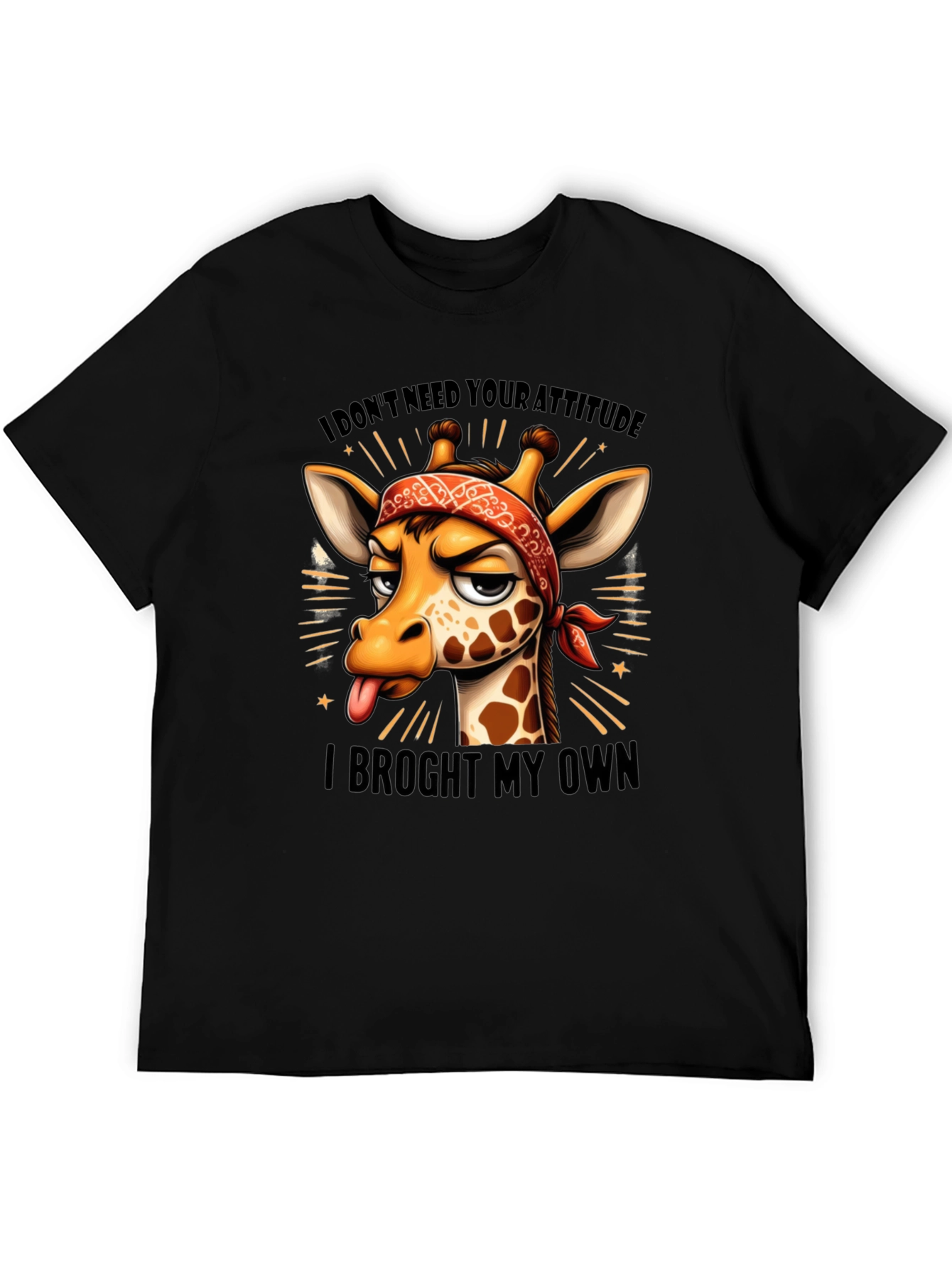 Funny Giraffe Attitude T-Shirt