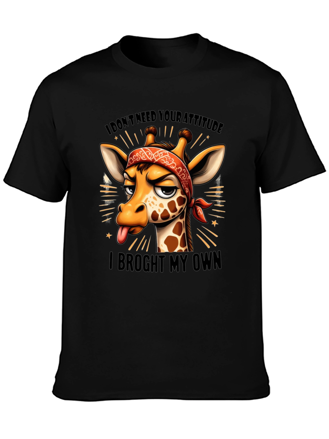 Funny Giraffe Attitude T-Shirt