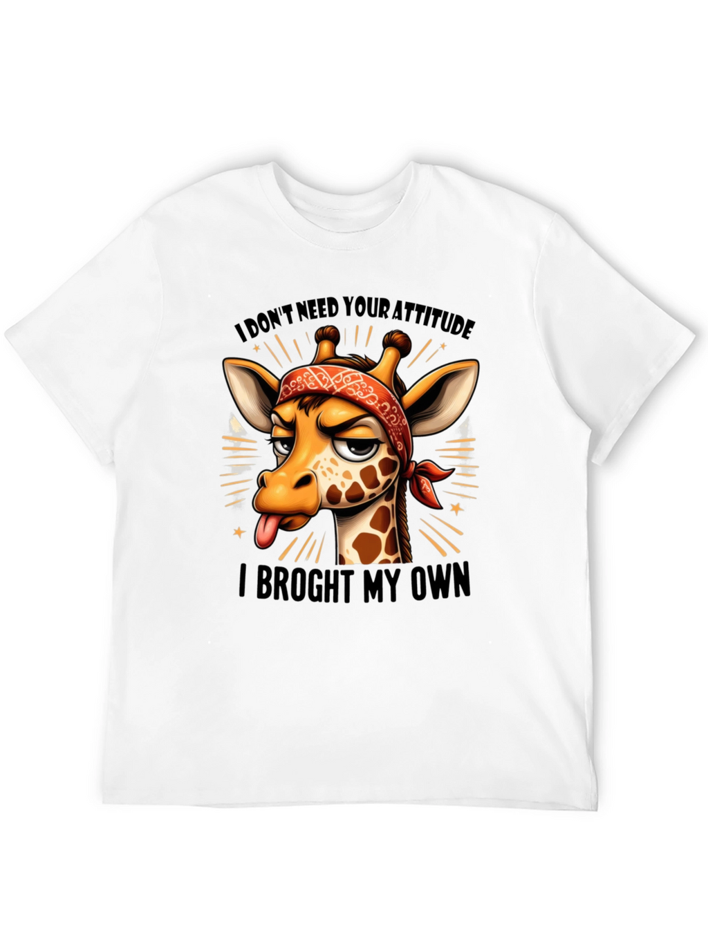 Funny Giraffe Attitude T-Shirt