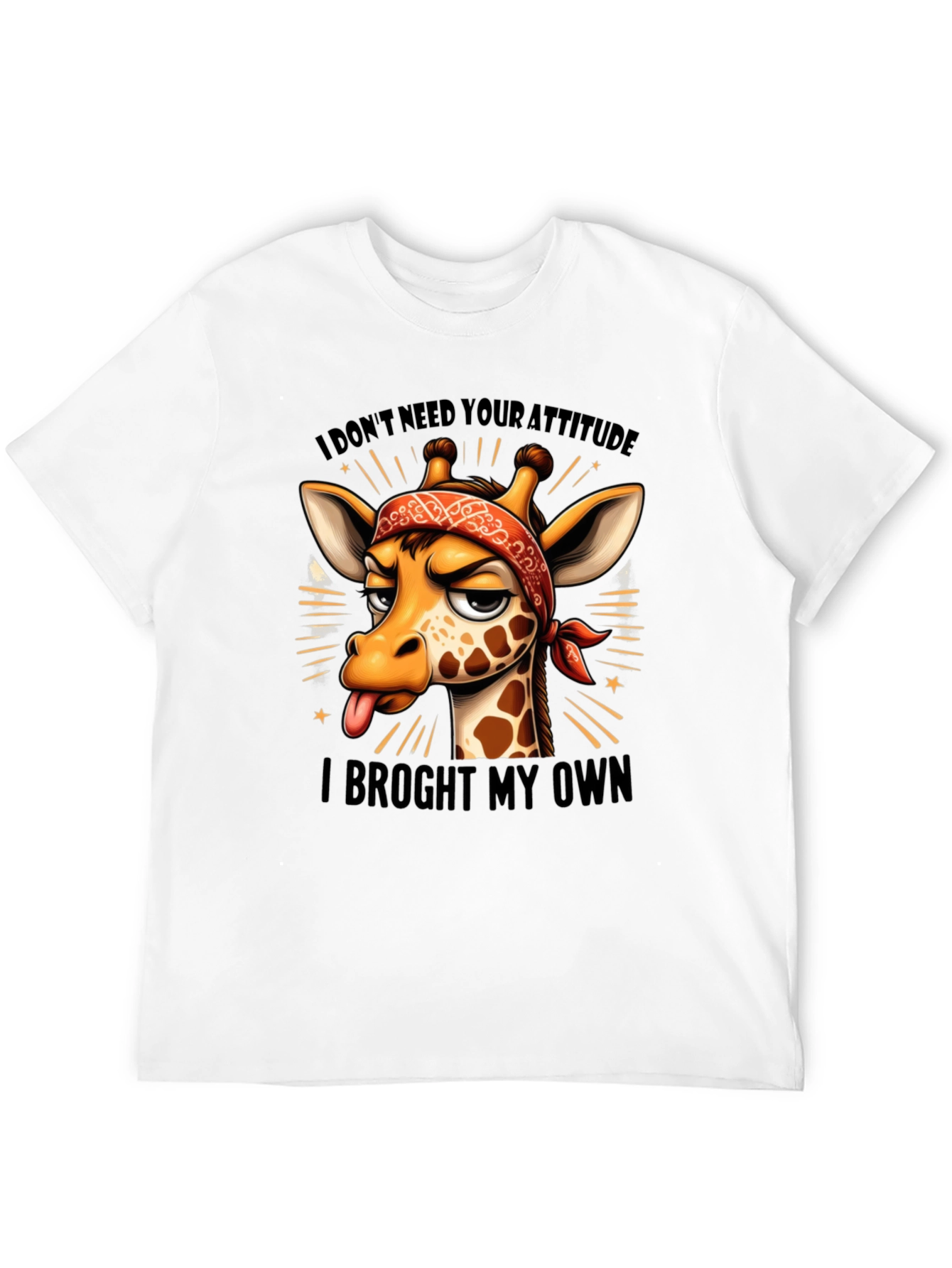 Funny Giraffe Attitude T-Shirt