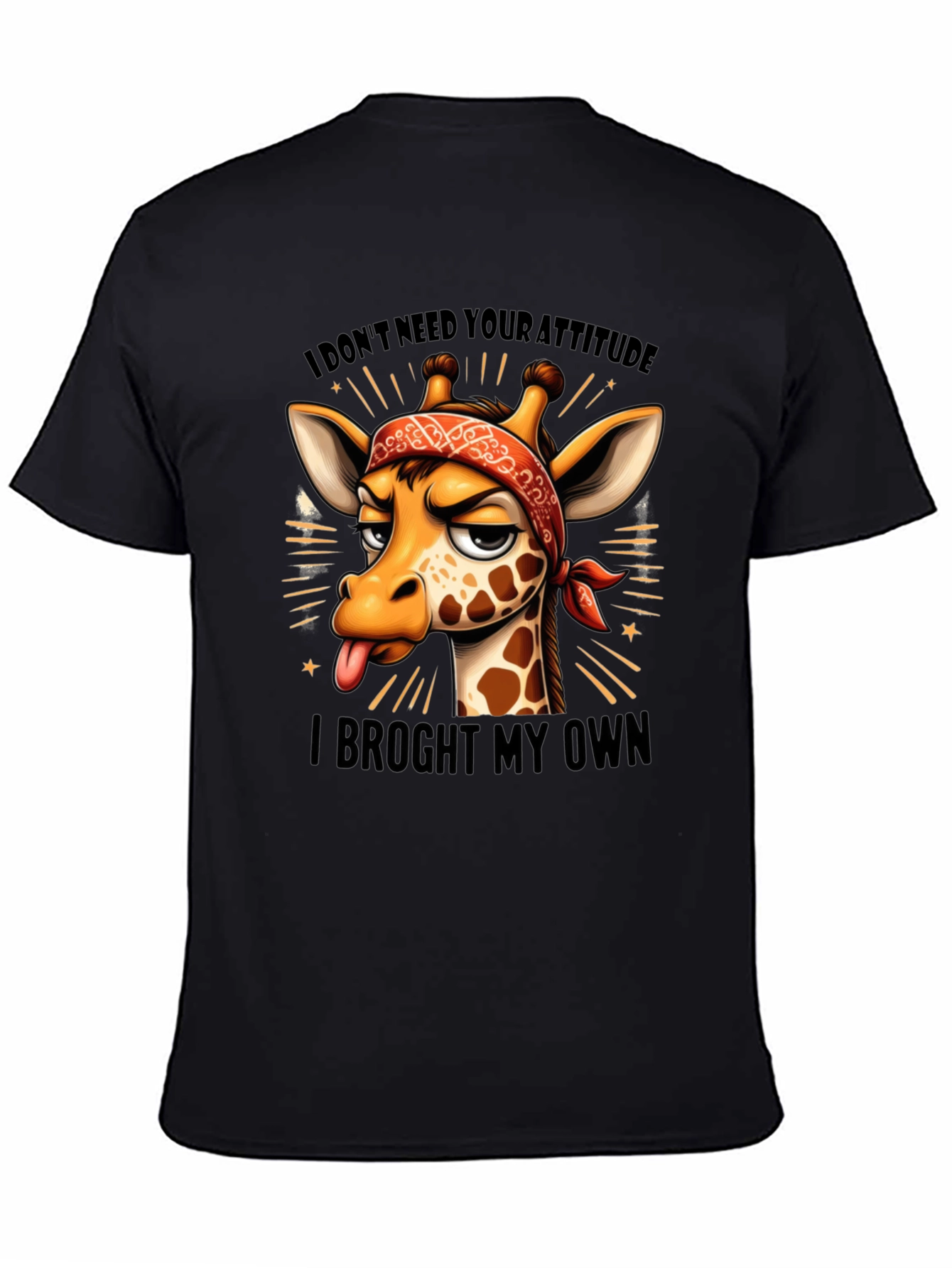 Funny Giraffe Attitude T-Shirt