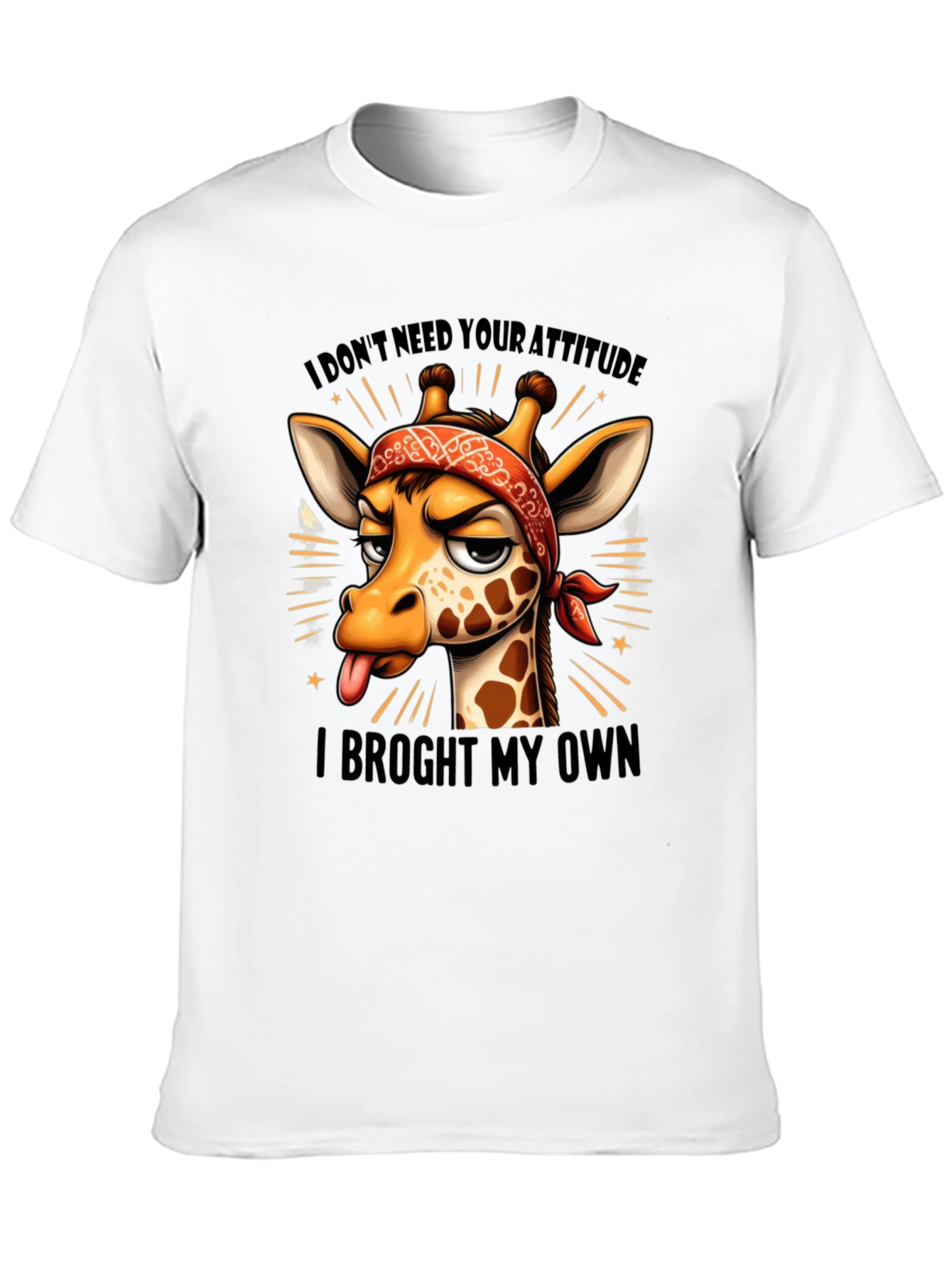 Funny Giraffe Attitude T-Shirt