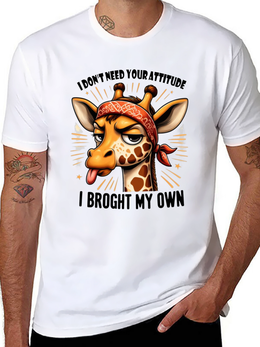Funny Giraffe Attitude T-Shirt