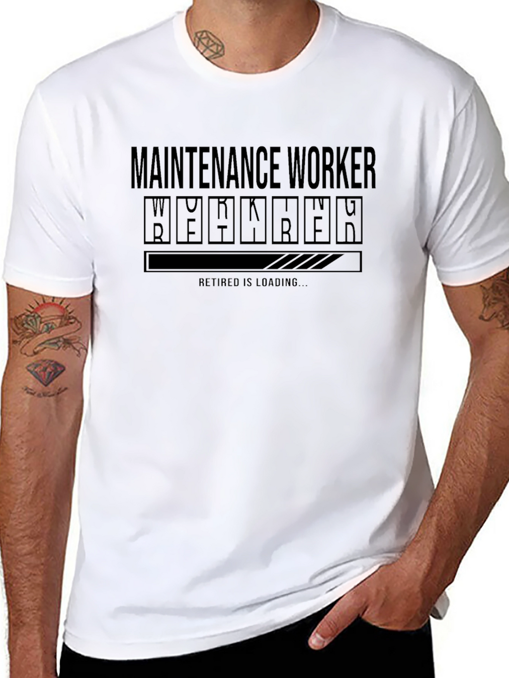 Maintenance Worker Retirement Loading T-Shirt