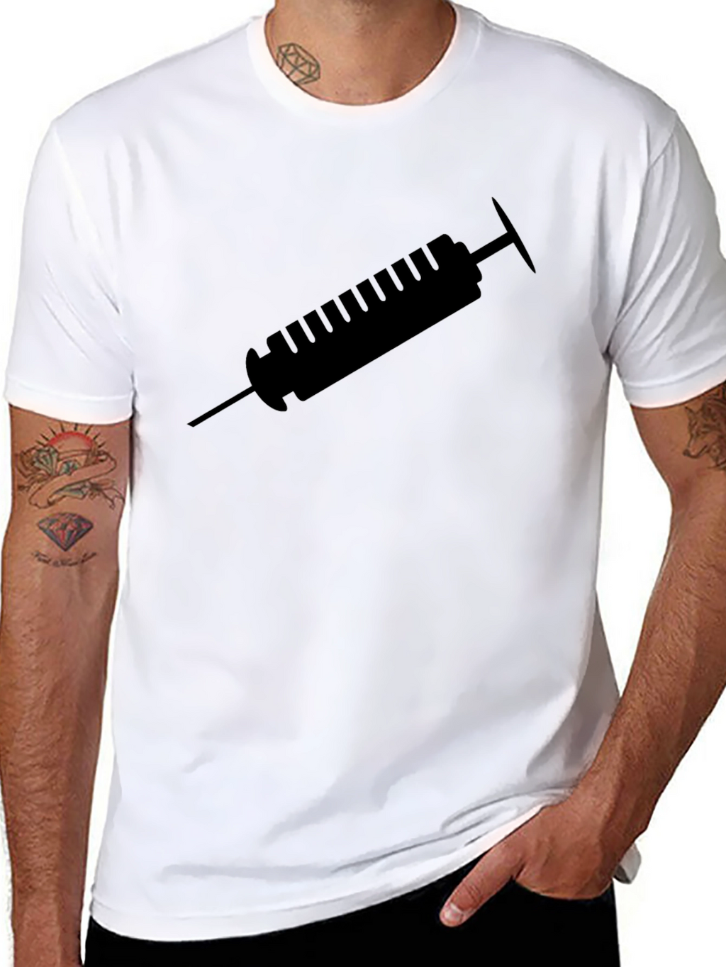 Statement Tee: Syringe Graphic T-Shirt - Unisex