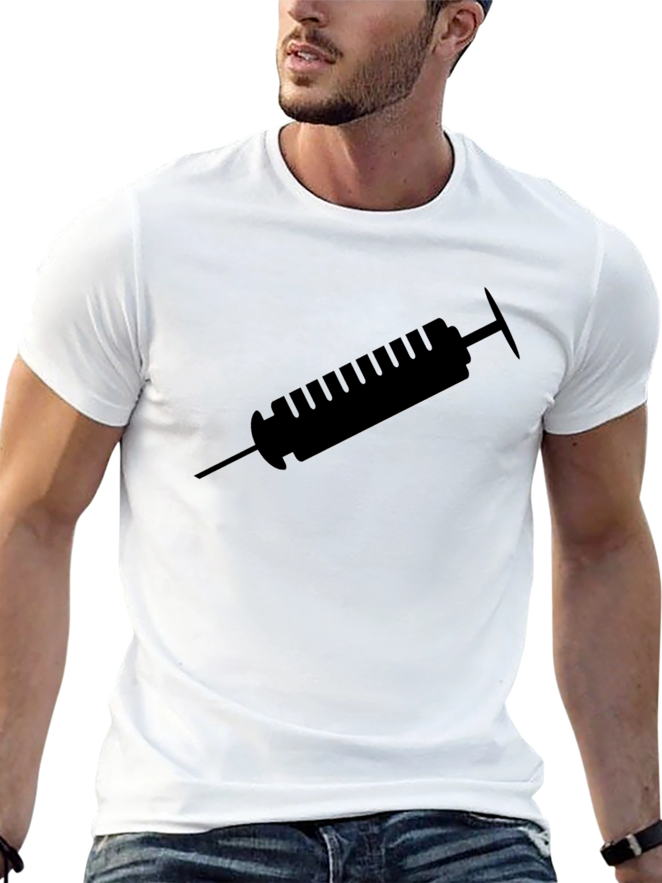 Statement Tee: Syringe Graphic T-Shirt - Unisex