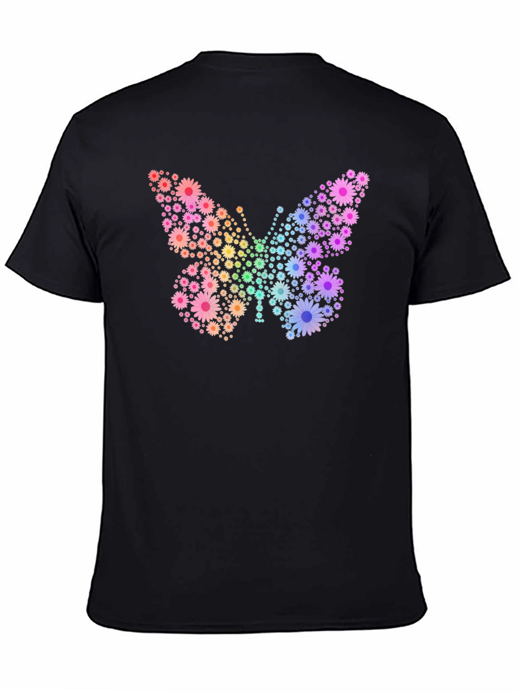 Floral Butterfly Graphic Tee - Trendy & Unique