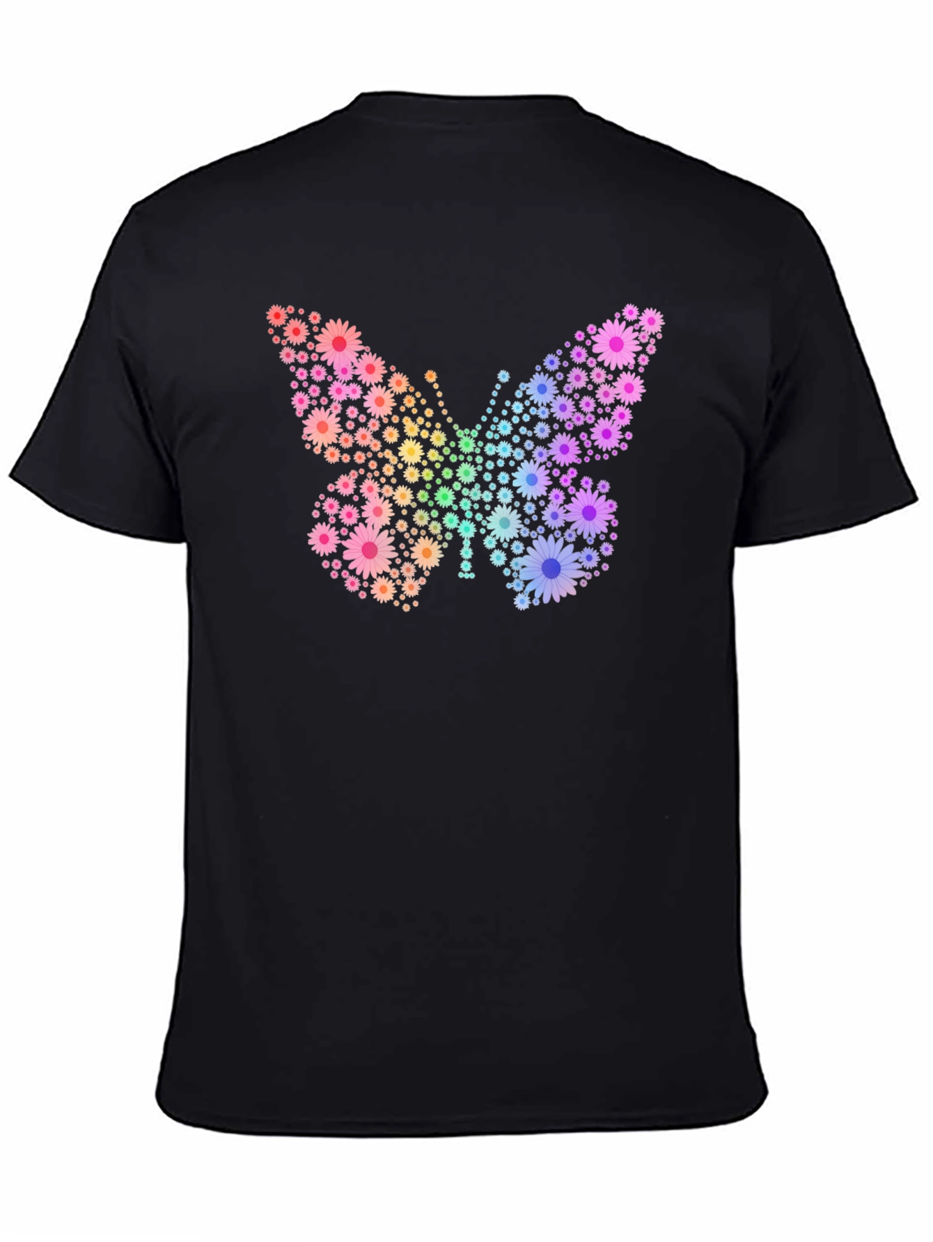 Floral Butterfly Graphic Tee - Trendy & Unique