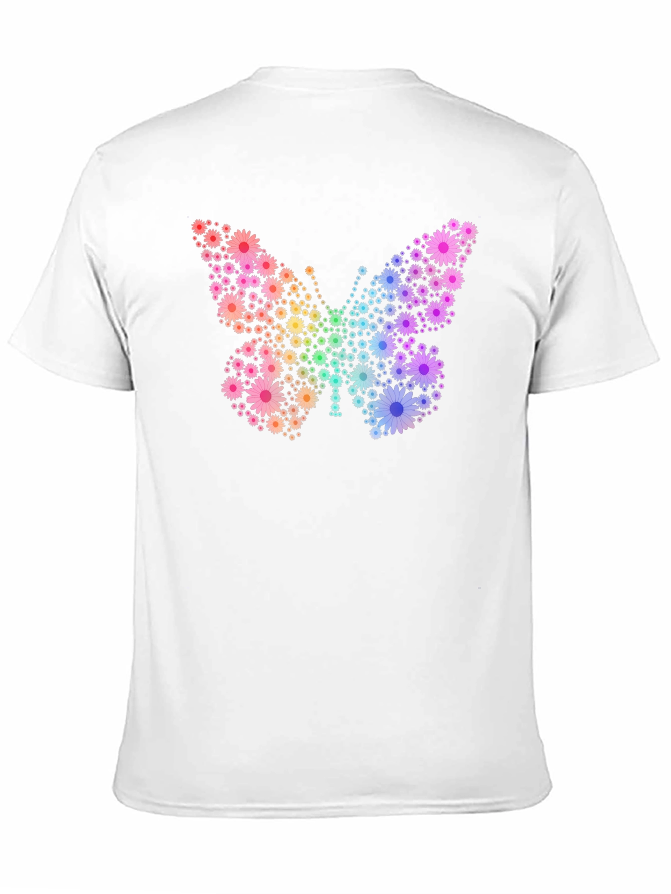Floral Butterfly Graphic Tee - Trendy & Unique