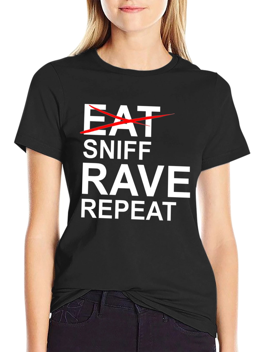 Eat Sniff Rave Repeat Graphic Tee