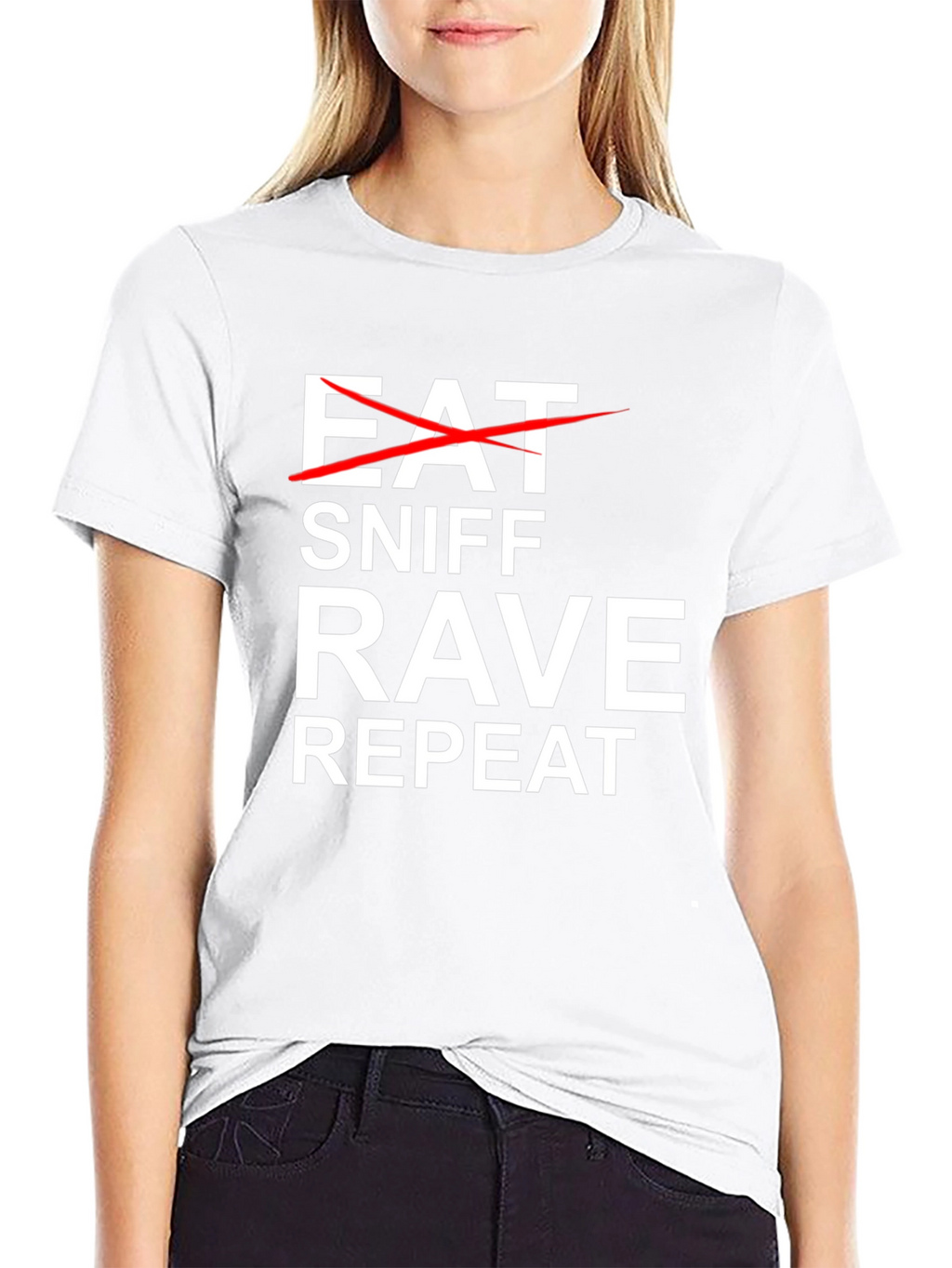 Eat Sniff Rave Repeat Graphic Tee