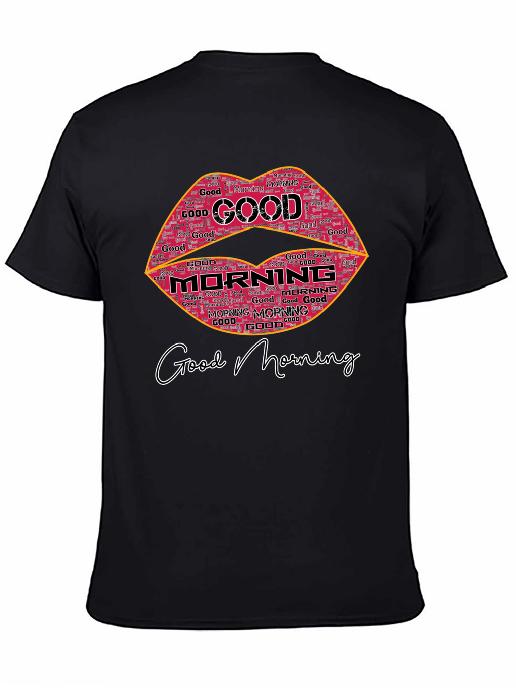 Good Morning Lip Print T-Shirt