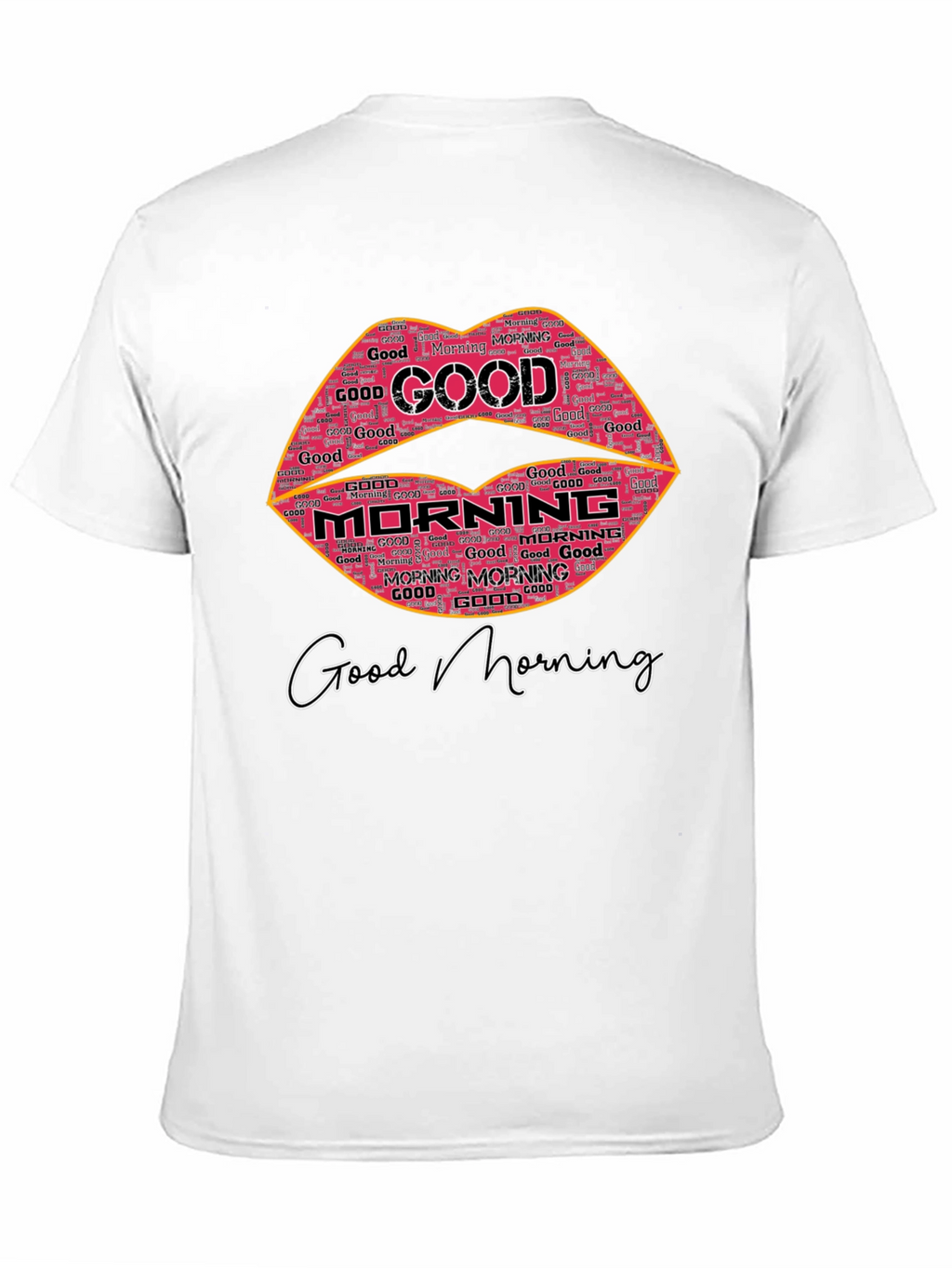 Good Morning Lip Print T-Shirt