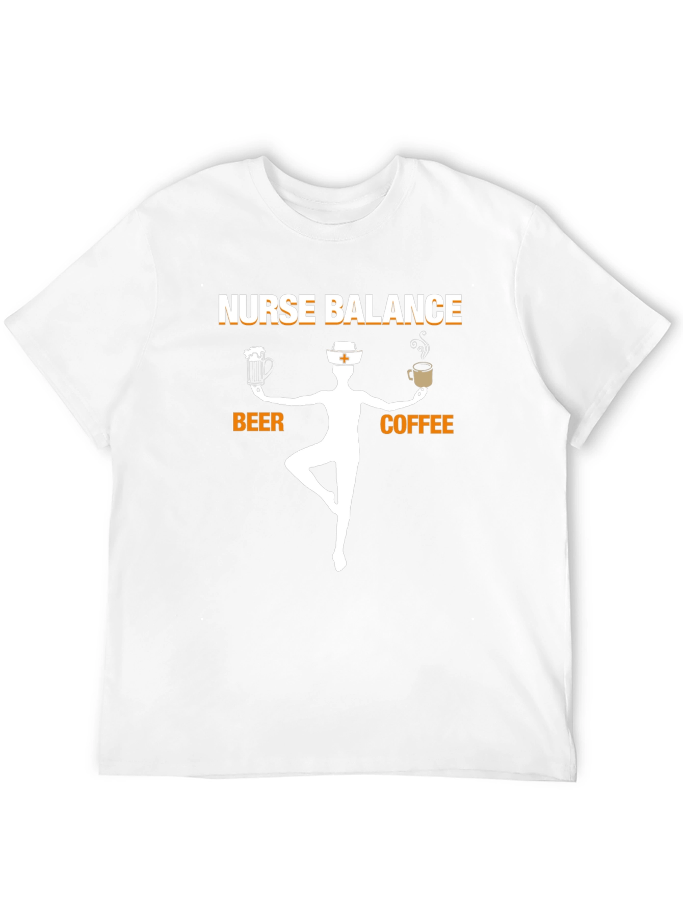 Nurse Balance Beer Coffee Graphic T-Shirt