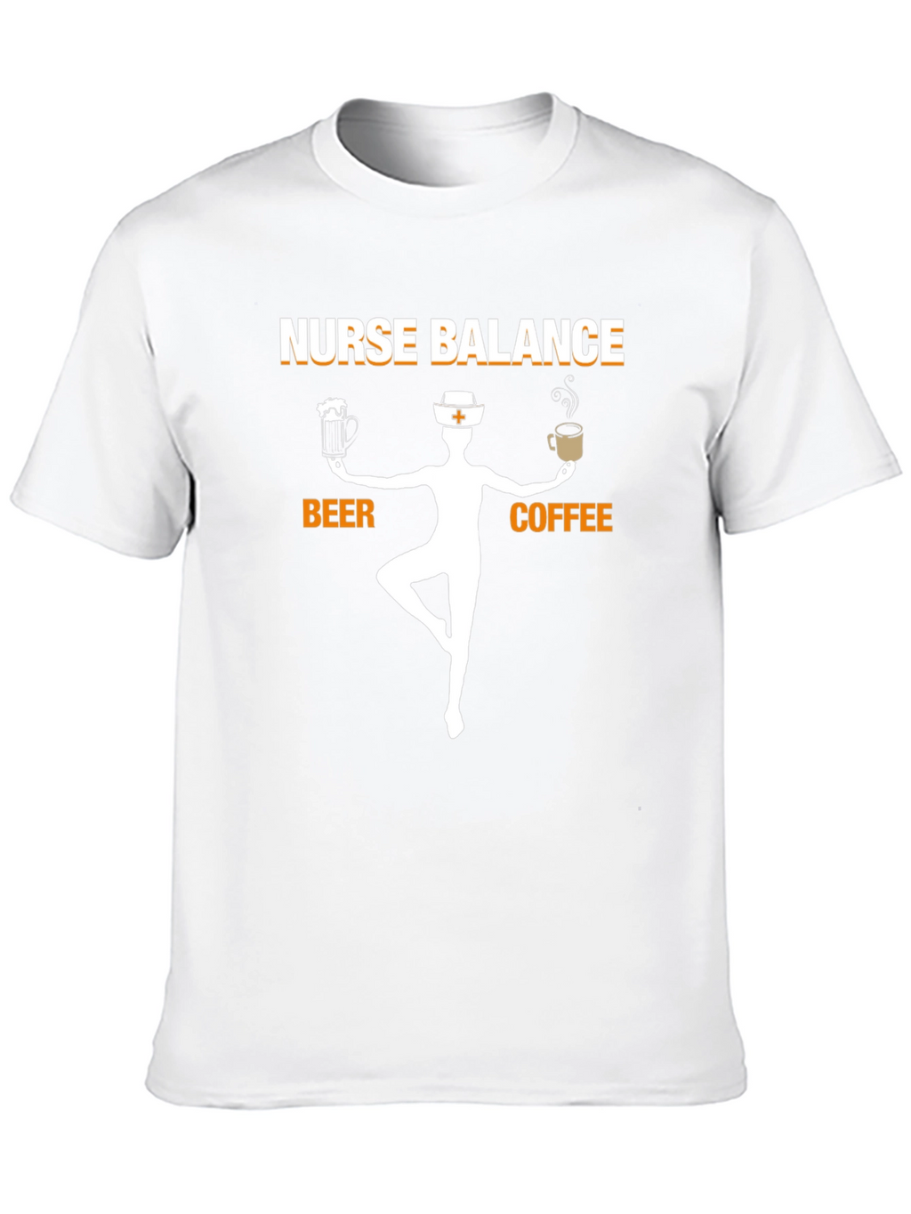 Nurse Balance Beer Coffee Graphic T-Shirt