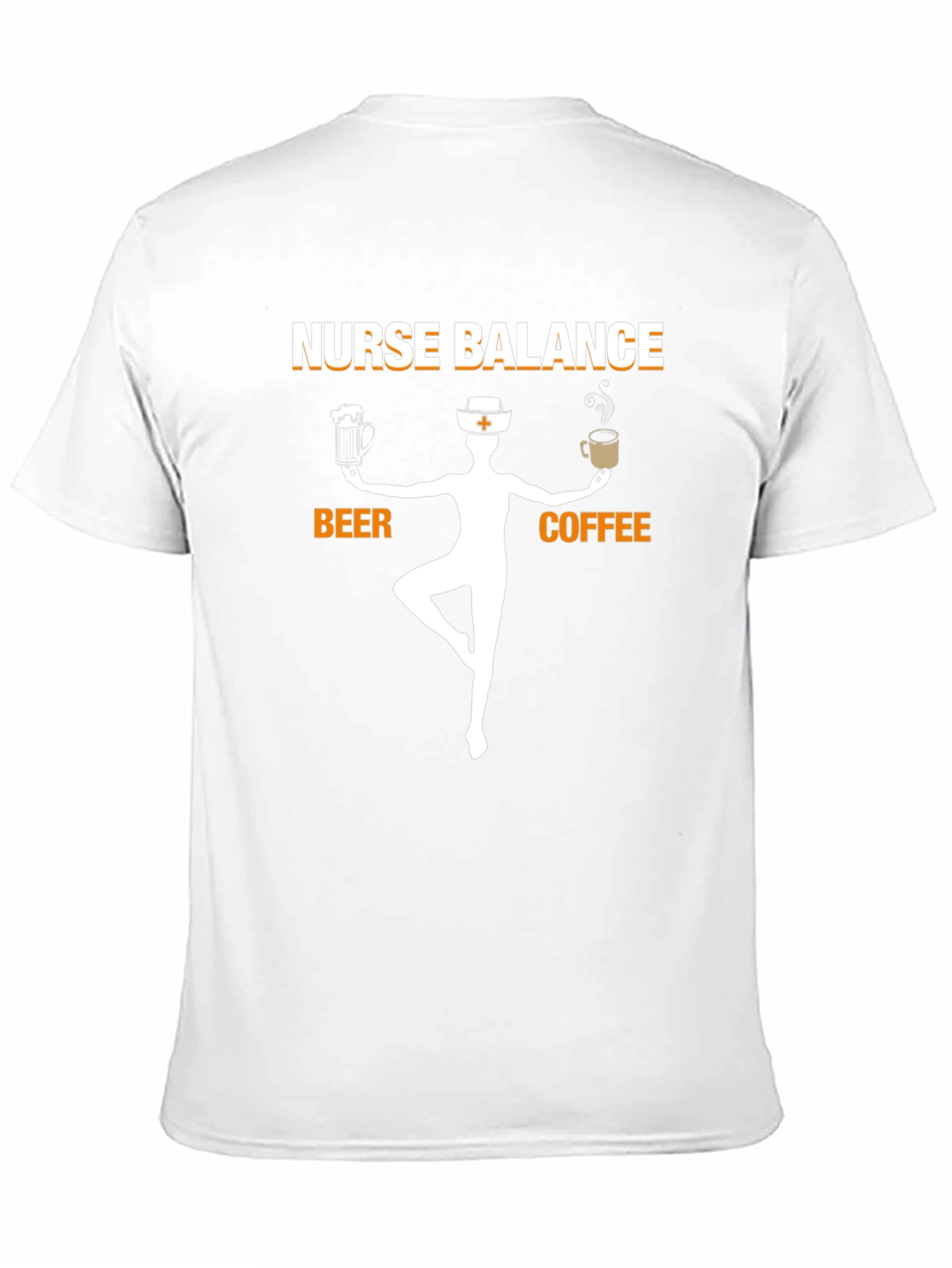 Nurse Balance Beer Coffee Graphic T-Shirt