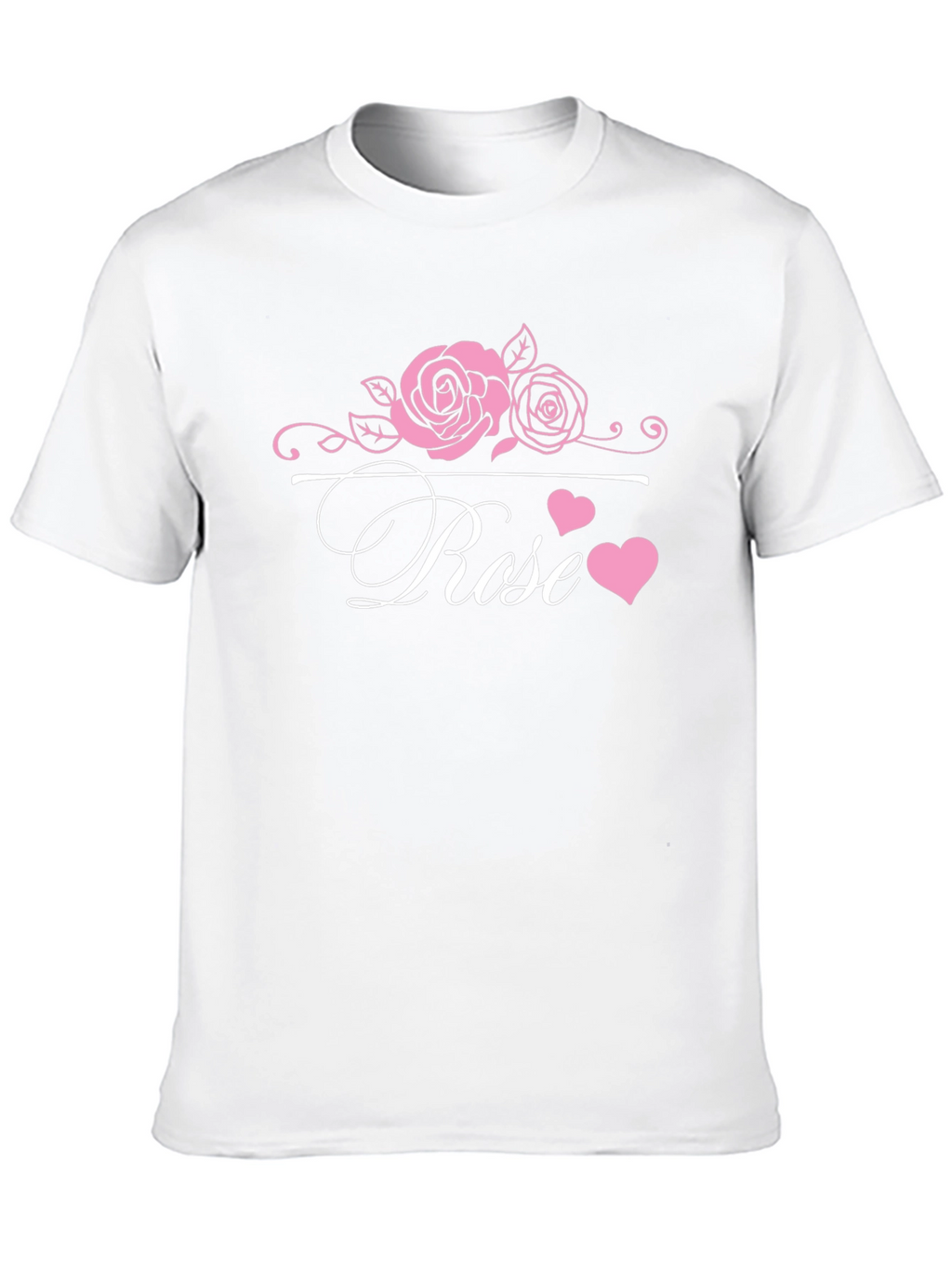Rose Graphic Tee - Elegant Floral Design