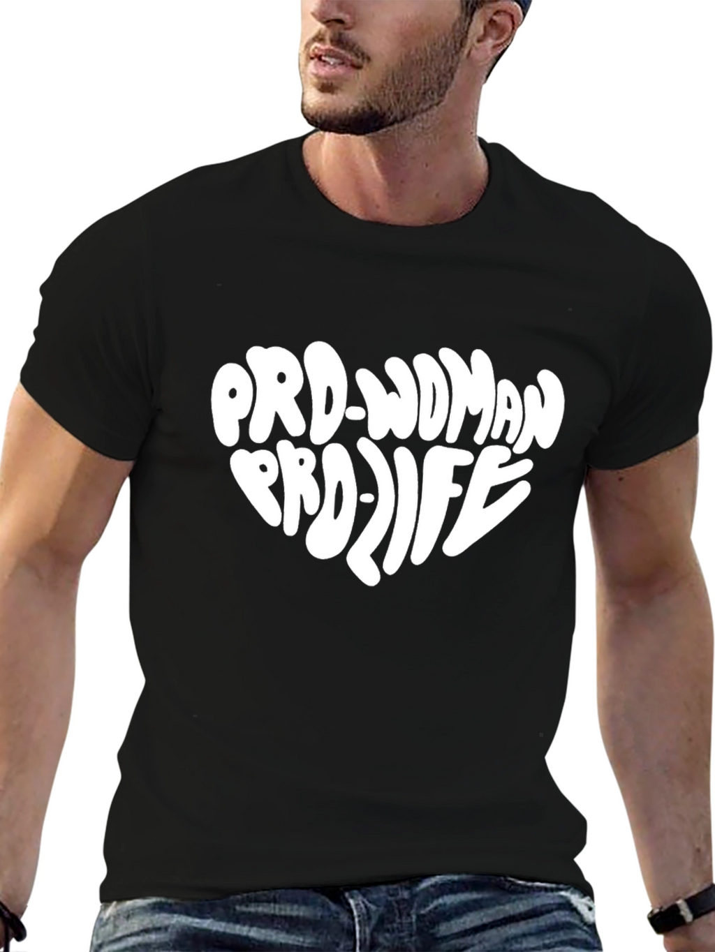 Pro-Woman Pro-Life Black Graphic Tee