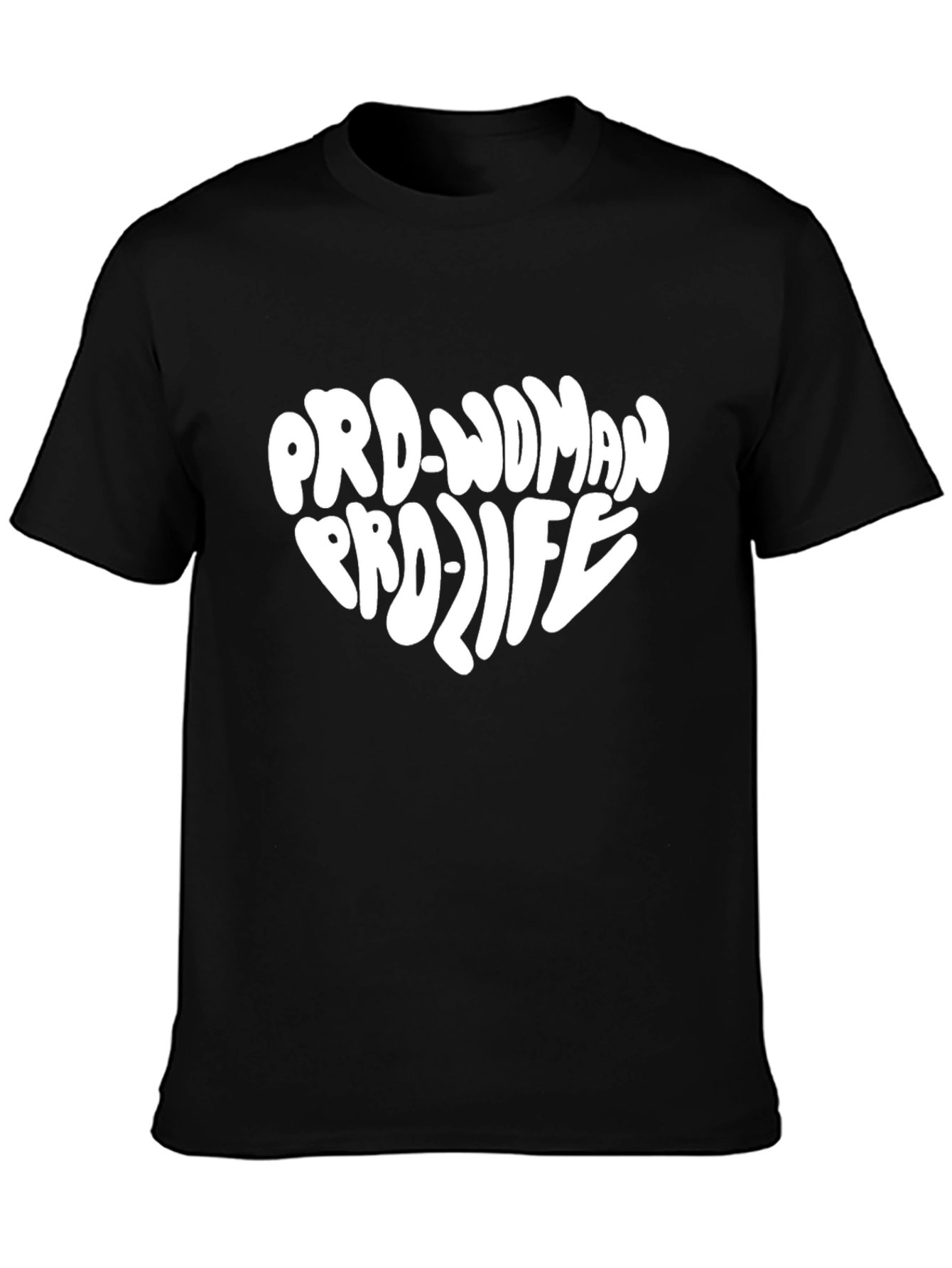 Pro-Woman Pro-Life Black Graphic Tee