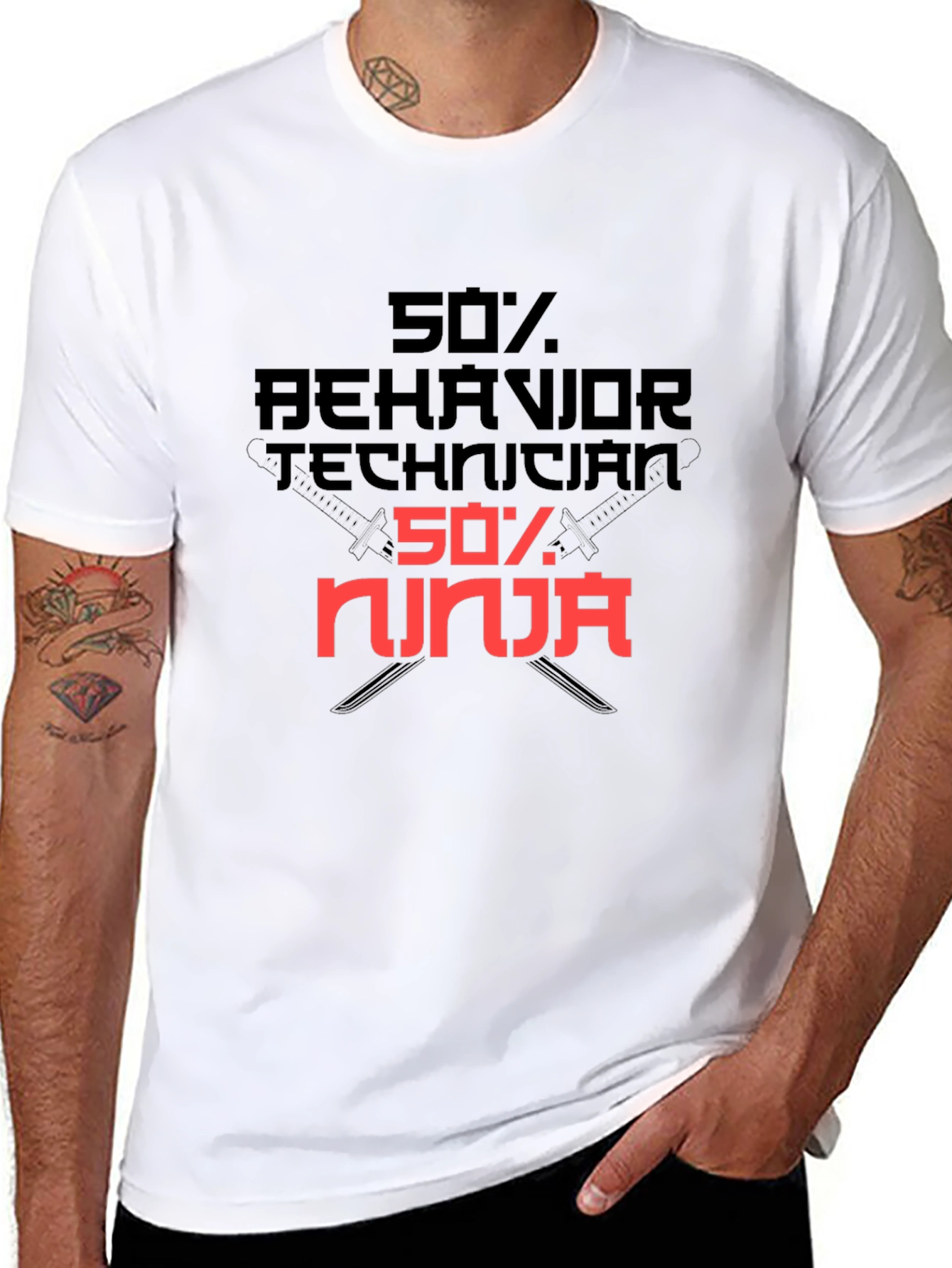 Behavior Technician Ninja Graphic T-Shirt