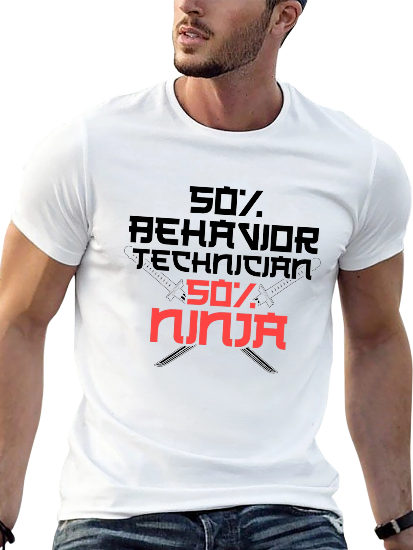 Behavior Technician Ninja Graphic T-Shirt