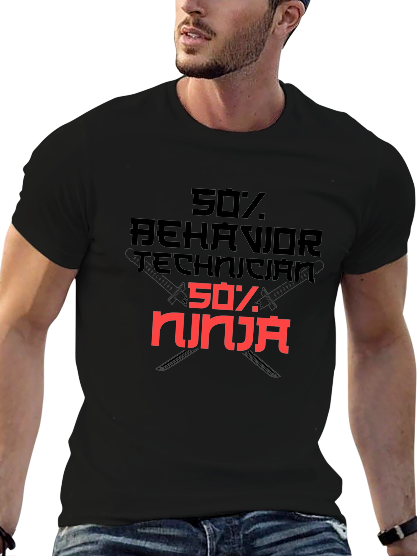 Behavior Technician Ninja Graphic T-Shirt